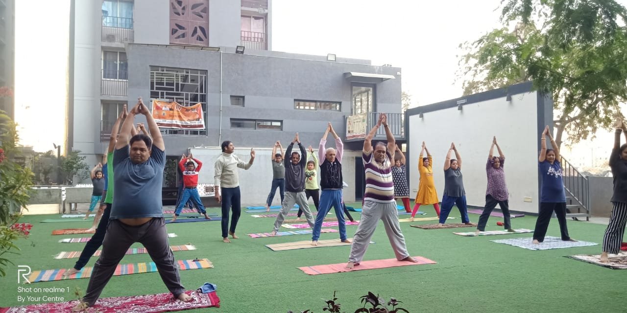 Community yoga session hosted by Your Centre